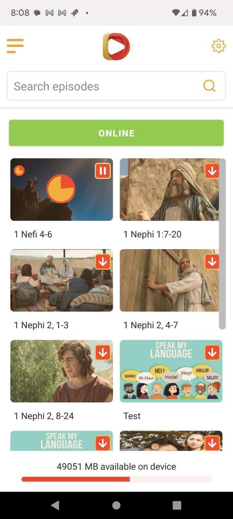 App screenshot